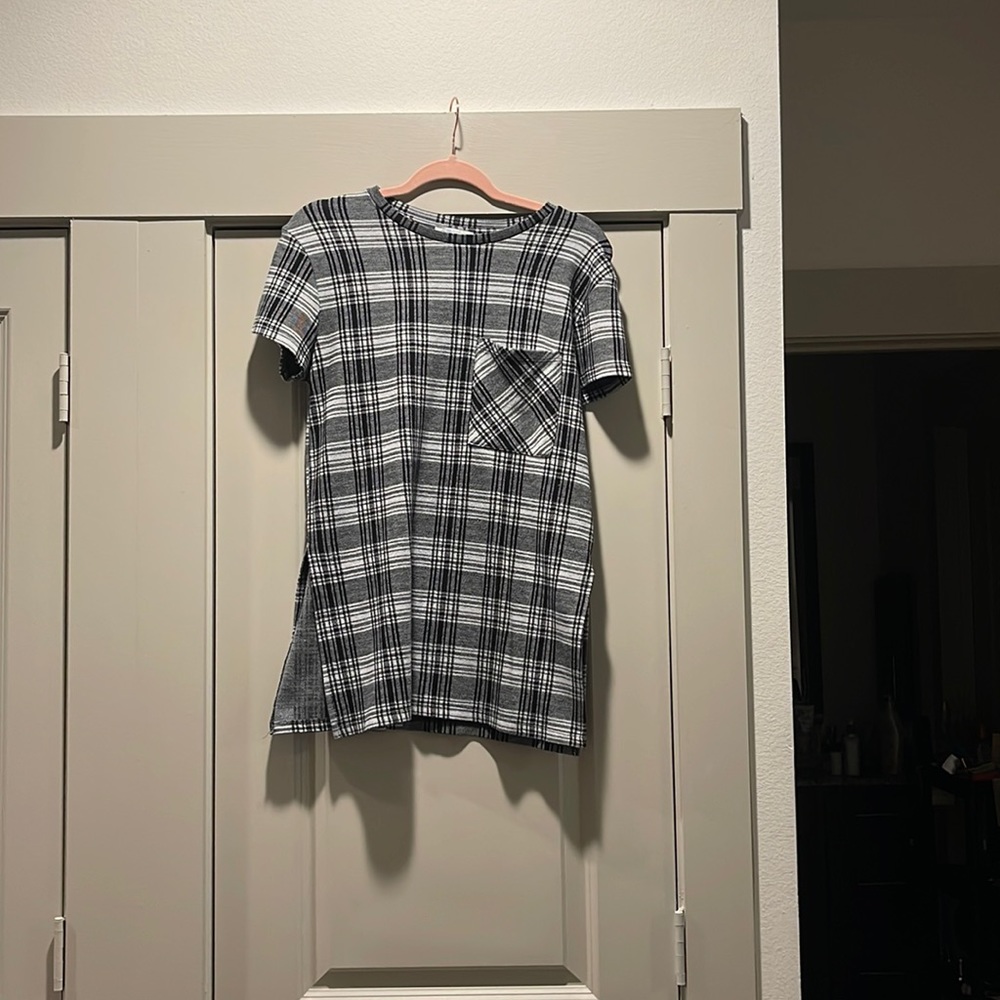 Plaid Zara Top